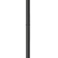 Z-Lite Fortis 5031PHBR-5009P96-BK 2-Light Aluminum Sand Black Frame Clear Ribbed Glass Shade Outdoor Post Mounted Fixture
