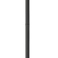 Z-Lite Fortis 5031PHBR-5009P96-BK 2-Light Aluminum Sand Black Frame Clear Ribbed Glass Shade Outdoor Post Mounted Fixture
