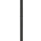 Z-Lite Fortis 5031PHBR-5009P96-BK 2-Light Aluminum Sand Black Frame Clear Ribbed Glass Shade Outdoor Post Mounted Fixture