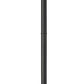 Z-Lite Fortis 5031PHBR-5009P96-BK 2-Light Aluminum Sand Black Frame Clear Ribbed Glass Shade Outdoor Post Mounted Fixture