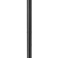 Z-Lite Fortis 5031PHBR-5012P-BK 2-Light Aluminum Sand Black Frame Clear Ribbed Glass Shade Outdoor Post Mounted Fixture