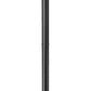Z-Lite Fortis 5031PHBR-5012P-BK 2-Light Aluminum Sand Black Frame Clear Ribbed Glass Shade Outdoor Post Mounted Fixture