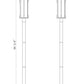 Z-Lite Fortis 5031PHBR-5012P-BK 2-Light Aluminum Sand Black Frame Clear Ribbed Glass Shade Outdoor Post Mounted Fixture