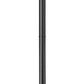 Z-Lite Fortis 5031PHBR-5012P-BK 2-Light Aluminum Sand Black Frame Clear Ribbed Glass Shade Outdoor Post Mounted Fixture