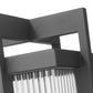 Z-Lite Fortis 5031PHBS-BK 2-Light Aluminum Sand Black Frame Clear Ribbed Glass Shade Outdoor Post Mounted Fixture