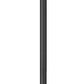 Z-Lite Fortis 5031PHXLR-5010P-BK 3-Light Aluminum Sand Black Frame Clear Ribbed Glass Shade Outdoor Post Mounted Fixture