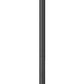 Z-Lite Fortis 5031PHXLR-5010P-BK 3-Light Aluminum Sand Black Frame Clear Ribbed Glass Shade Outdoor Post Mounted Fixture