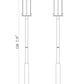Z-Lite Fortis 5031PHXLR-5010P-BK 3-Light Aluminum Sand Black Frame Clear Ribbed Glass Shade Outdoor Post Mounted Fixture