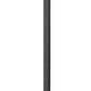 Z-Lite Fortis 5031PHXLS-536P-BK 3-Light Aluminum Sand Black Frame Clear Ribbed Glass Shade Outdoor Post Mounted Fixture