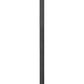 Z-Lite Fortis 5031PHXLS-536P-BK 3-Light Aluminum Sand Black Frame Clear Ribbed Glass Shade Outdoor Post Mounted Fixture