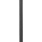 Z-Lite Fortis 5031PHXLS-536P-BK 3-Light Aluminum Sand Black Frame Clear Ribbed Glass Shade Outdoor Post Mounted Fixture