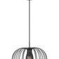 Z-Lite Valencia 16" 1-Light Matte Black Steel Pendant Light