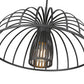Z-Lite Valencia 16" 1-Light Matte Black Steel Pendant Light