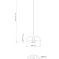 Z-Lite Valencia 16" 1-Light Matte Black Steel Pendant Light
