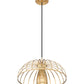 Z-Lite Valencia 16" 1-Light Modern Gold Steel Pendant Light
