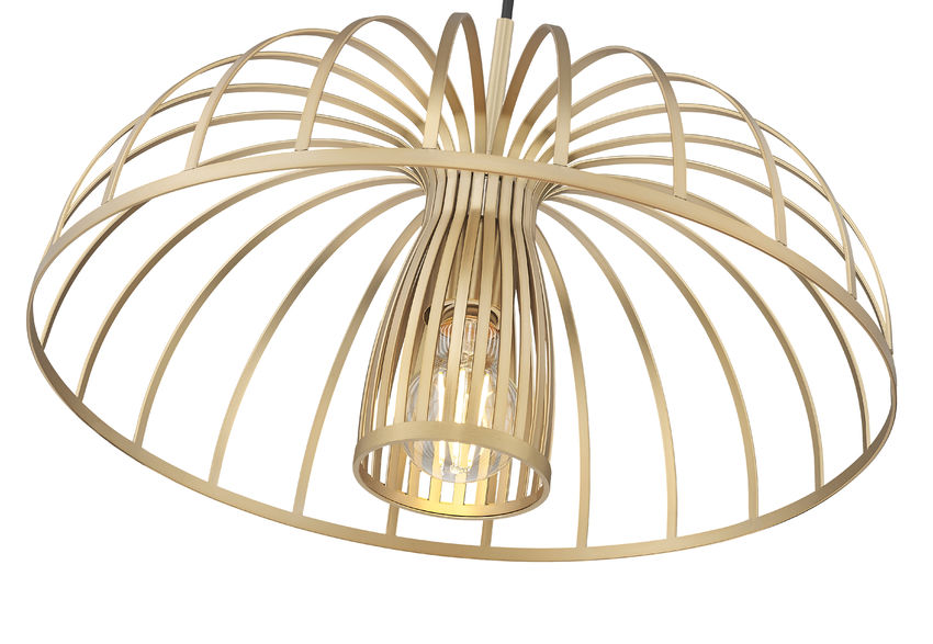 Z-Lite Valencia 16" 1-Light Modern Gold Steel Pendant Light