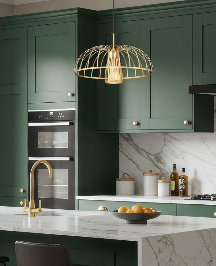 Z-Lite Valencia 16" 1-Light Modern Gold Steel Pendant Light
