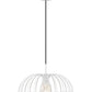 Z-Lite Valencia 16" 1-Light Texture White Steel Pendant Light
