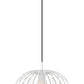 Z-Lite Valencia 16" 1-Light Texture White Steel Pendant Light