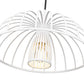 Z-Lite Valencia 16" 1-Light Texture White Steel Pendant Light