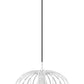 Z-Lite Valencia 16" 1-Light Texture White Steel Pendant Light