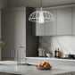 Z-Lite Valencia 16" 1-Light Texture White Steel Pendant Light