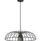 Z-Lite Valencia 24" 1-Light Matte Black Steel Pendant Light