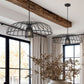 Z-Lite Valencia 24" 1-Light Matte Black Steel Pendant Light
