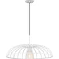 Z-Lite Valencia 24" 1-Light Texture White Steel Pendant Light