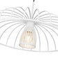 Z-Lite Valencia 24" 1-Light Texture White Steel Pendant Light