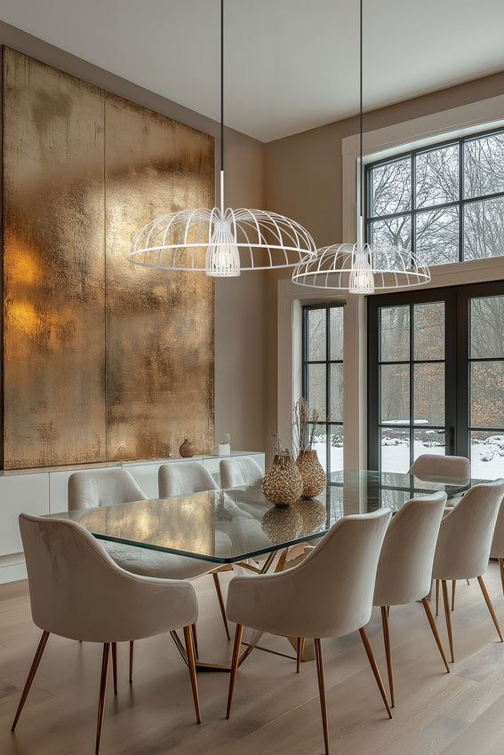 Z-Lite Valencia 24" 1-Light Texture White Steel Pendant Light