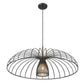 Z-Lite Valencia 35" 1-Light Matte Black Steel Pendant Light