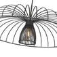 Z-Lite Valencia 35" 1-Light Matte Black Steel Pendant Light