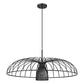 Z-Lite Valencia 35" 1-Light Matte Black Steel Pendant Light
