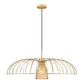 Z-Lite Valencia 35" 1-Light Modern Gold Steel Pendant Light