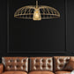 Z-Lite Valencia 35" 1-Light Modern Gold Steel Pendant Light