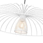 Z-Lite Valencia 35" 1-Light Texture White Steel Pendant Light