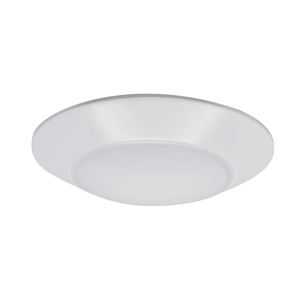 Euri Lighting Residential 12" Dimmable Integrated LED Frosted Plastic Lens and Matte White Bezel Housing Round Ceiling Light