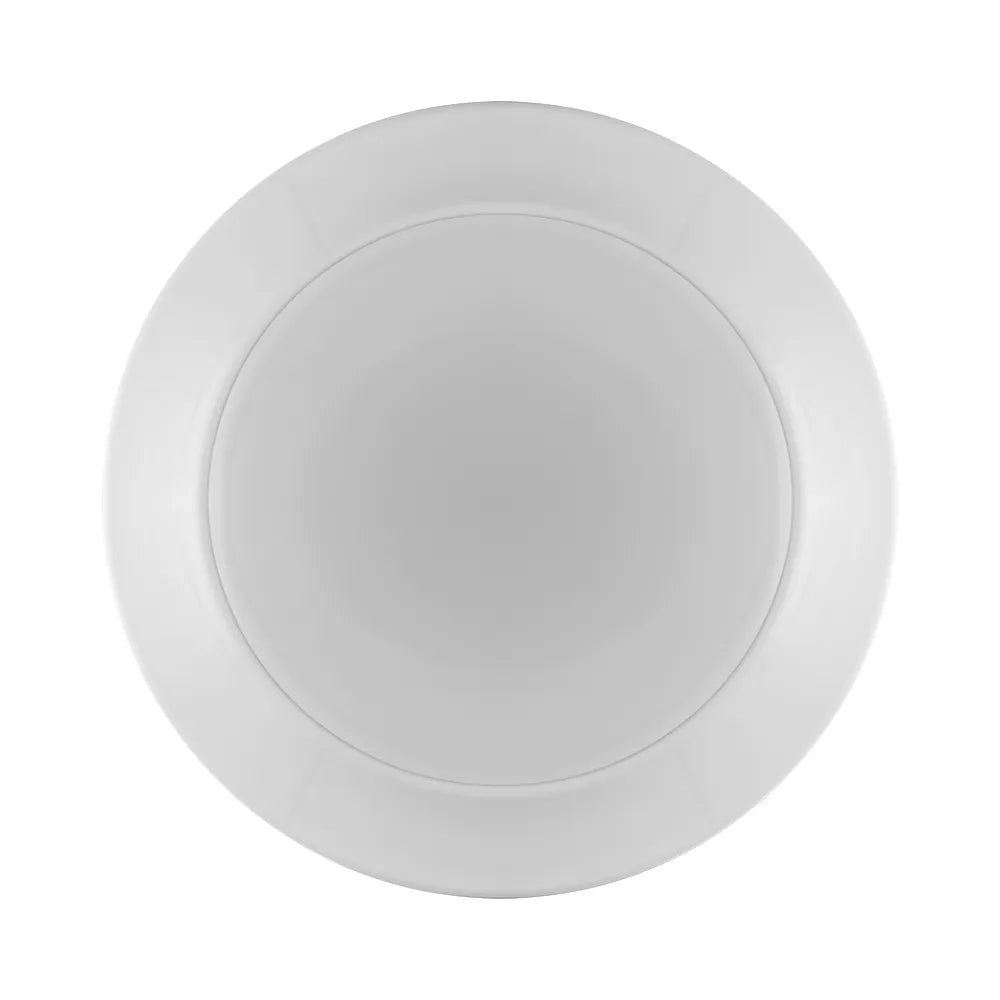 Euri Lighting Residential 12" Dimmable Integrated LED Frosted Plastic Lens and Matte White Bezel Housing Round Ceiling Light