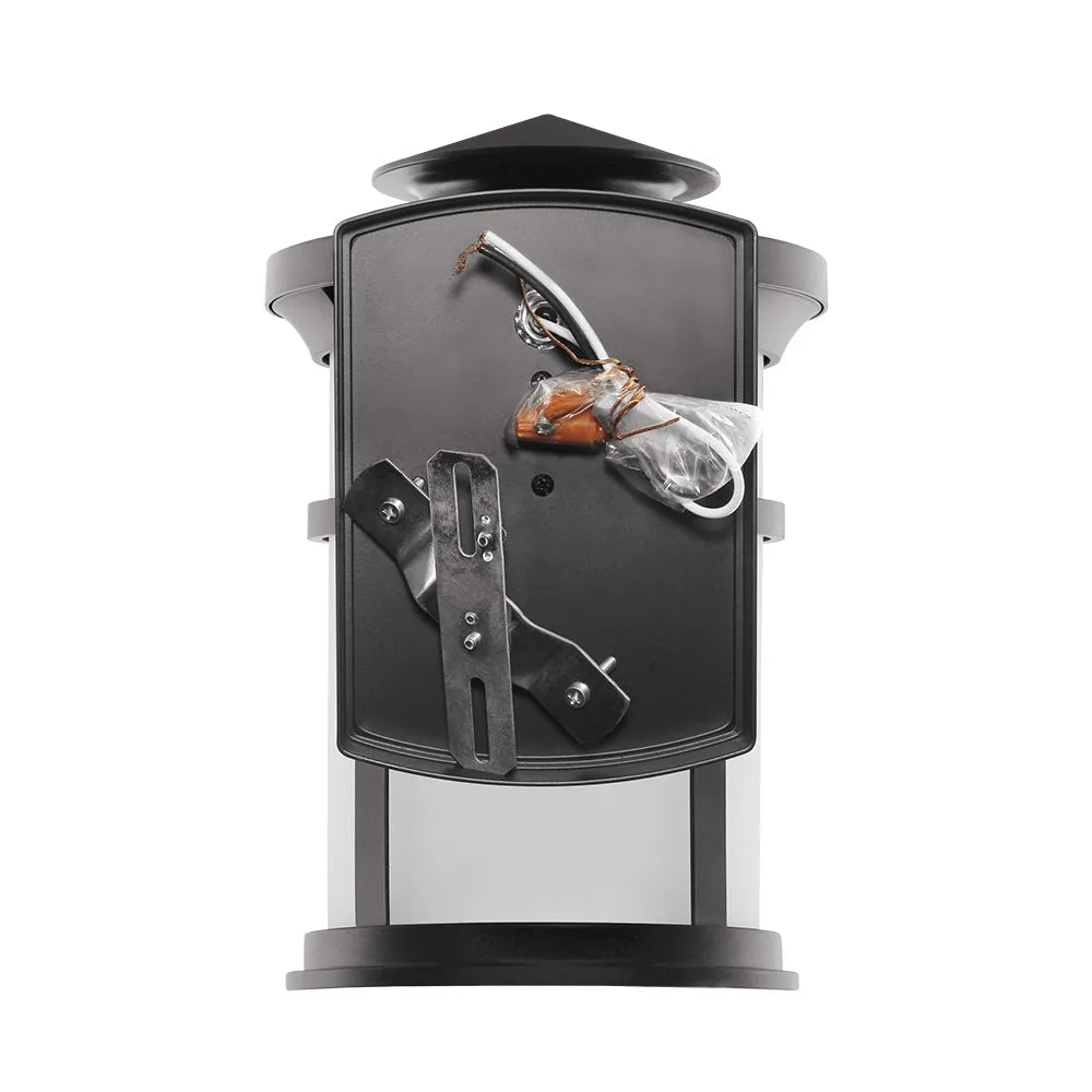 Euri Lighting Residential LED 11.5-Watts 4000K Wet Rated Non-Dimmable Bronze Finish With Frosted Glass Lens Outdoor Wall Lantern