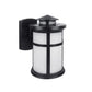 Euri Lighting Residential LED 11.5-Watts 4000K Wet Rated Non-Dimmable Bronze Finish With Frosted Glass Lens Outdoor Wall Lantern