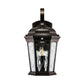Euri Lighting Decorative Fixture LED Non-Dimmable Motion Sensor Bronze Finish With Water Glass Lens Outdoor Wall Lantern