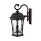 Euri Lighting Decorative Fixture LED Non-Dimmable Motion Sensor Bronze Finish With Water Glass Lens Outdoor Wall Lantern