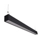 Euri Lighting Commercial 4 Ft. LED 50-Watts 3 Color Selectable Dimmable Linkable Frosted Plastic Lens Black Housing Dual Architectural Linear Up and Down Light With Emergency Battery Back Up