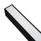 Euri Lighting Commercial 4 Ft. LED 50-Watts 3 Color Selectable Dimmable Linkable Frosted Plastic Lens Black Housing Dual Architectural Linear Up and Down Light With Emergency Battery Back Up