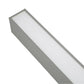 Euri Lighting Commercial 4 Ft. LED 50-Watts 3 Color Selectable Dimmable Linkable Frosted Plastic Lens Silver Housing Dual Architectural Linear Up and Down Light With Emergency Battery Back Up