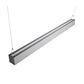 Euri Lighting Commercial 4 Ft. LED 50-Watts 3 Color Selectable Dimmable Linkable Frosted Plastic Lens Silver Housing Dual Architectural Linear Up and Down Light With Emergency Battery Back Up