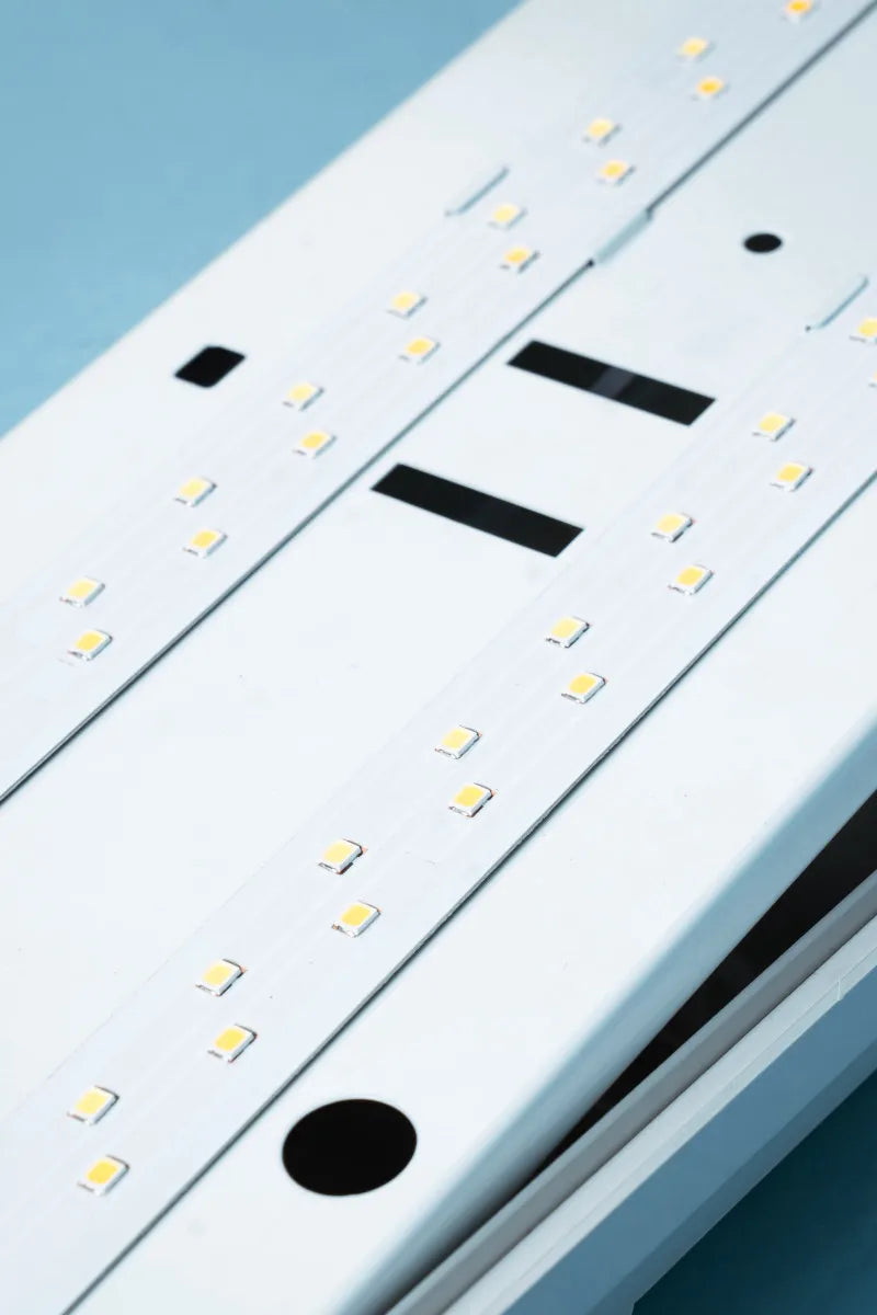 Euri Lighting Commercial 4 Ft. 3-Light Color Selectable Dimmable LED 25/38/50 Watt Waterproof IP65 Rated Vapor Tight Strip Light