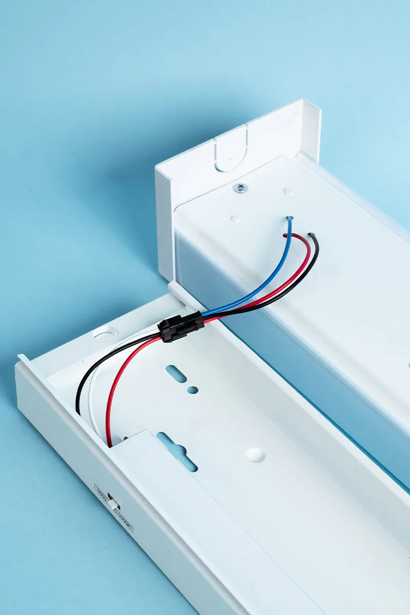 Euri Lighting Commercial 4 Ft. 3-Light Color Selectable Dimmable LED 25/38/50 Watt Linear Strip Light