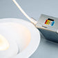 Euri Lighting Commercial 4" LED 65-Watts Equivalent 5 Color Selectable Dimmable Gimbal Downlight With Junction Box